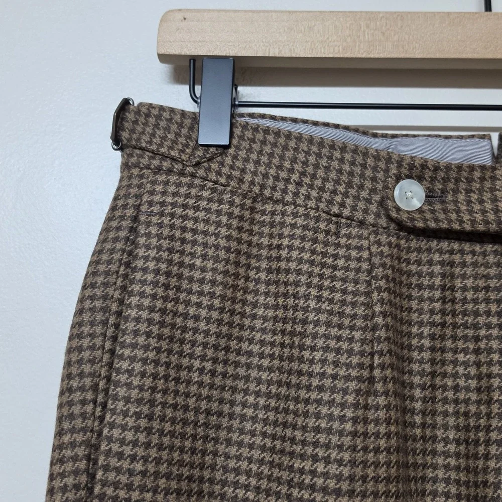Paul Stuart Phineas Cole Wool & Cashmere Houndstooth Slim Fit Trouser 32 (30x29)